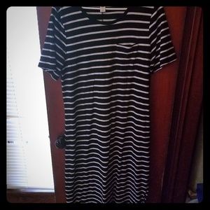 Old Navy striped Jersey maxi dress, size large